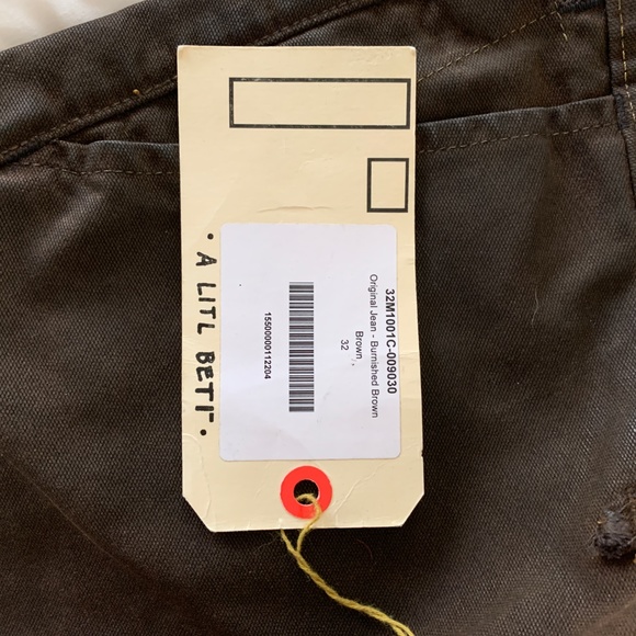 rogan - Original Jean / Burnished Brown waxed NWT - Picture 2 of 8